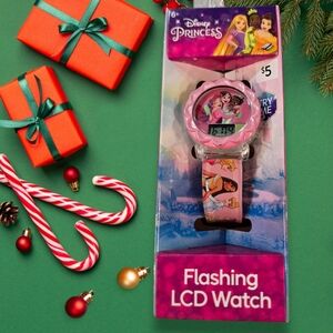 NWT Disney The Princess Flashing LCD Watch